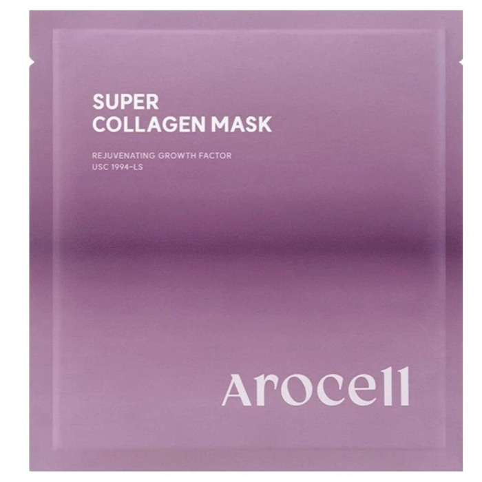 Гидрогелевая Маска с Коллагеном и Пептидами для Лифтинга и Увлажнения AROCELL Super Collagen Mask