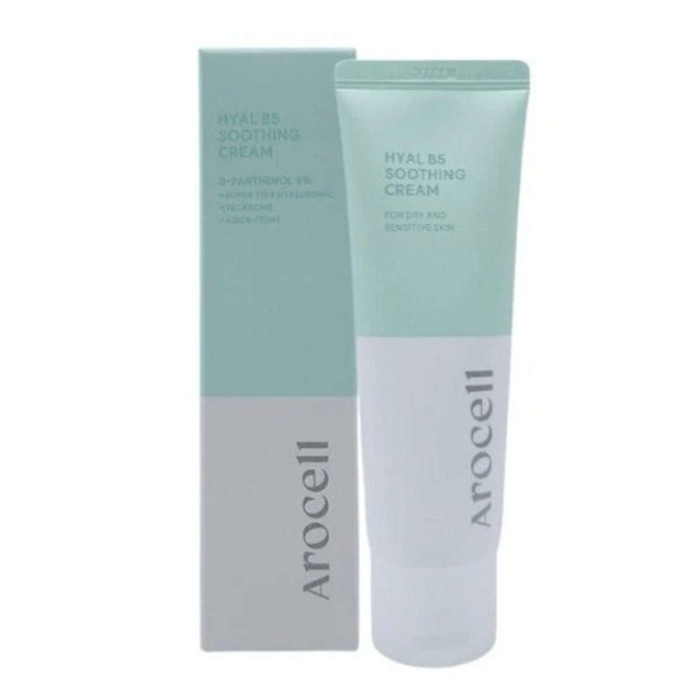 Успокаивающий Крем с 5 % Пантенола для Чувствительной Кожи AROCELL Hyal B5 Soothing Cream