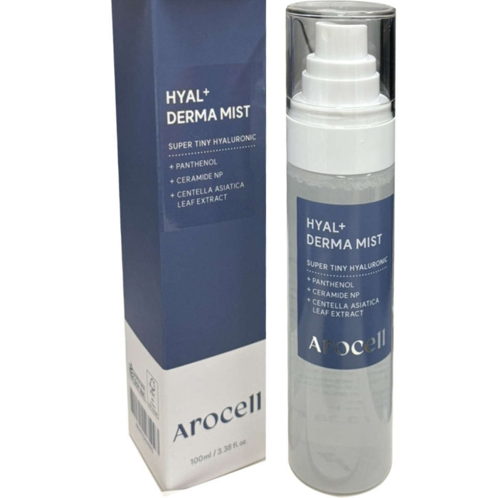 Увлажняющий Мист с Гиалуроновой Кислотой, Керамидами и Пантенолом AROCELL Hyal + Derma mist
