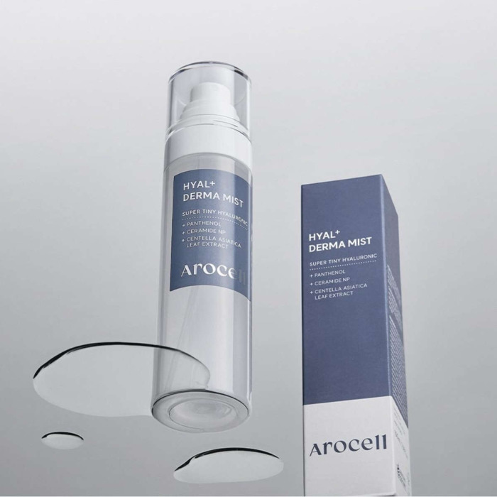 Увлажняющий Мист с Гиалуроновой Кислотой, Керамидами и Пантенолом AROCELL Hyal + Derma mist