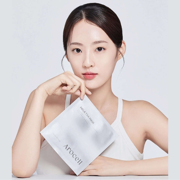 Гидрогелевая Маска с Транексамовой Кислотой, Глутатионом и Арбутином AROCELL Mela TXA Mask