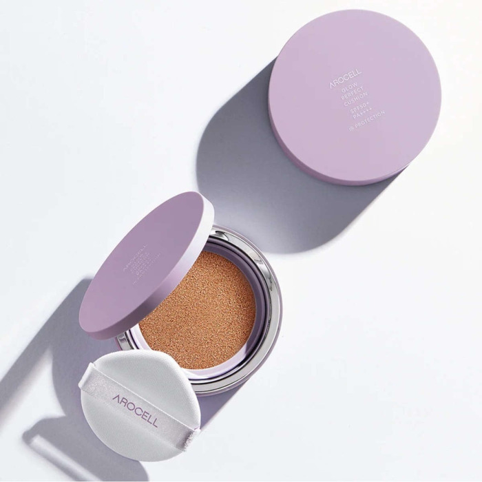 Тональный Кушон с Эффектом Сияния AROCELL Glow Perfect Cushion SPF 50+ PA++++, 15 г