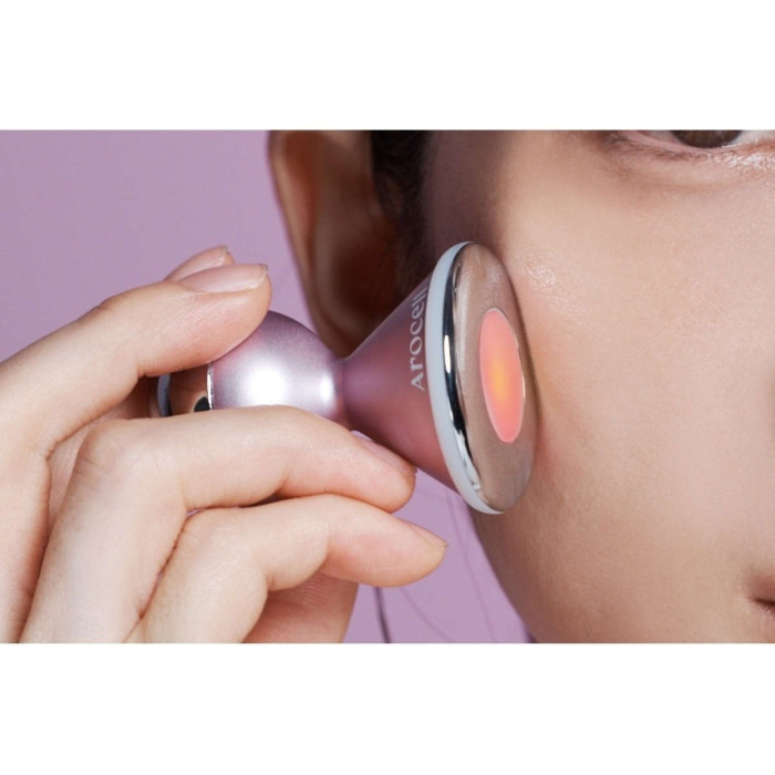 Гальванический Массажер с Функцией Светотерапии для Домашнего Ухода за Кожей AROCELL Galvanic LED Booster