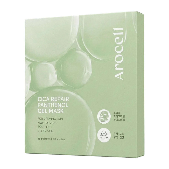 Восстанавливающая Гидрогелевая Маска с Экзосомами Центеллы и Пантенолом AROCELL Cica Repair Panthenol Gel Mask