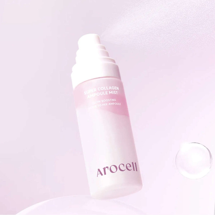 Сыворотка-Мист с Коллагеном и Гиалуроновой Кислотой для Увлажнения и Сияния AROCELL Super Collagen Ampoule Mist