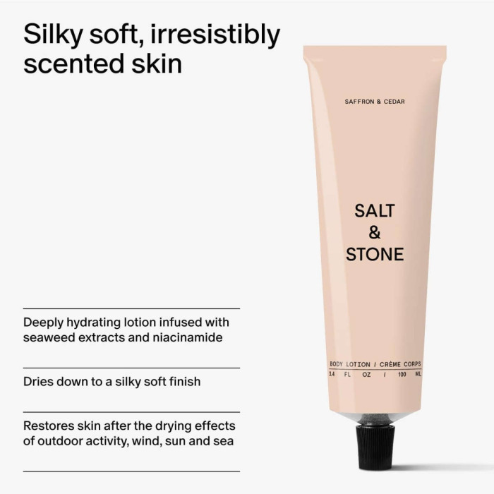 Увлажняющий Лосьон для Тела с Ароматом Шафрана и Кедра Salt & Stone Body Lotion Saffron & Cedar