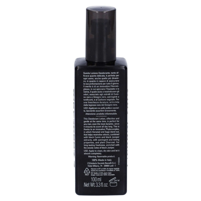 Лосьон-Дезодорант «Черный Можжевельник» L'Erbolario Lodi Black Juniper Energising Deodorant Lotion