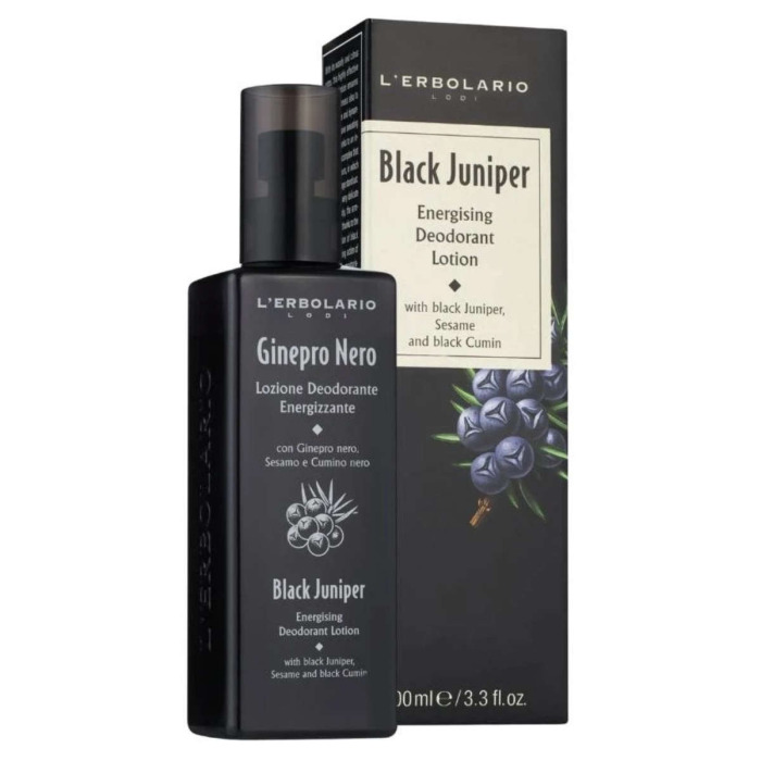 Лосьон-Дезодорант «Черный Можжевельник» L'Erbolario Lodi Black Juniper Energising Deodorant Lotion