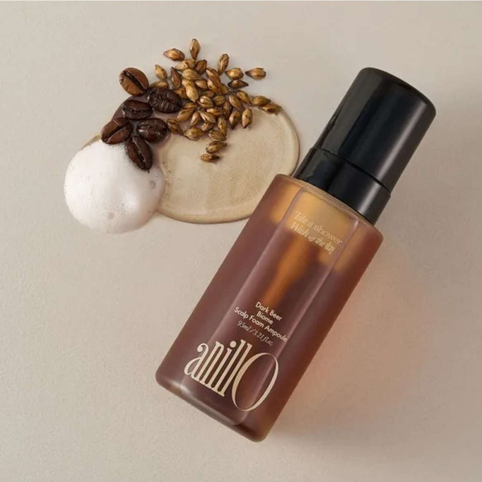 Укрепляющая Ампула для Кожи Головы ANILLO Dark Beer Biome Scalp Foam Ampoule