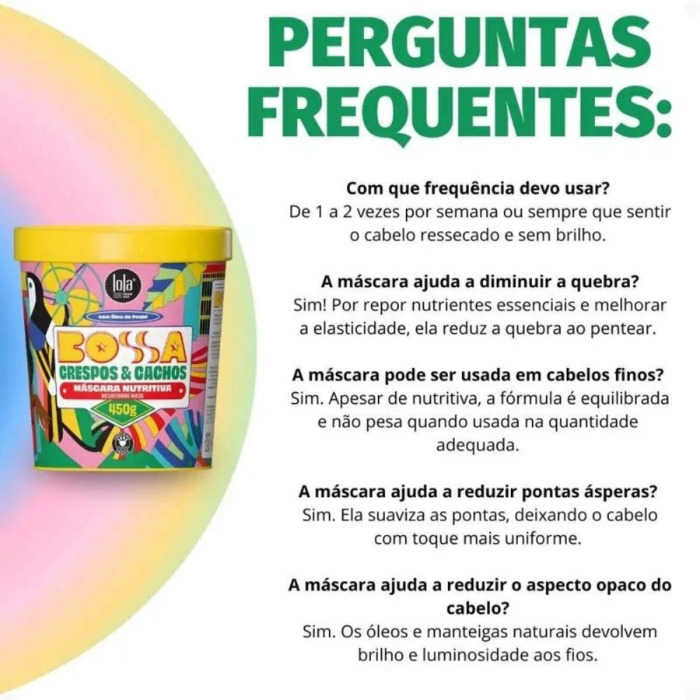 Питательная Маска для Вьющихся Волос Lola from Rio Bossa Nourishing Mask For Curly Hair