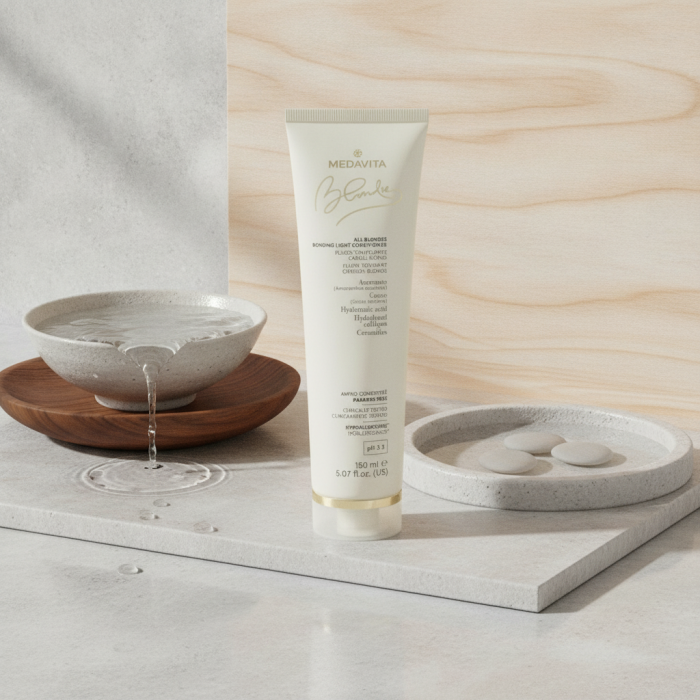 Укрепляющий Кондиционер для Всех Оттенков Белокурых Волос MEDAVITA Blondie All Blondes Bonding Light Conditioner