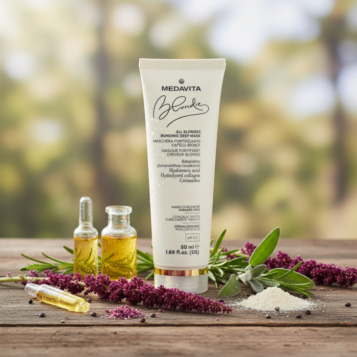 Глубоко Укрепляющая Маска для Всех Оттенков Белокурых Волос MEDAVITA Blondie All Blondes Bonding Deep Mask