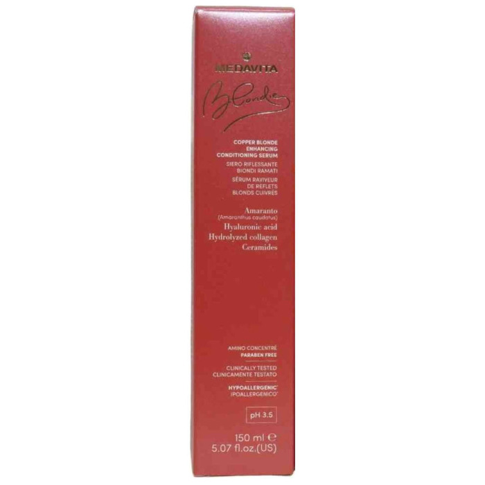 Двухфазный Кондиционер-Сыворотка для Усиления Медных Оттенков Блонда и Тонирования MEDAVITA Blondie Copper Blonde Enhancing Conditioning Serum