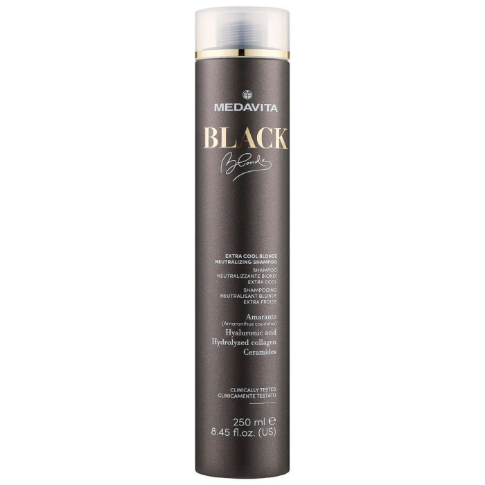 Ультрахолодный Нейтрализующий Шампунь для Волос MEDAVITA Black Blondie Extra Cool Blonde Neutralizing Shampoo