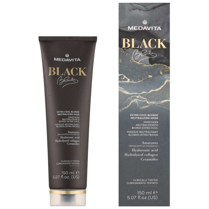 Ультрахолодная Нейтрализующая Маска для Волос MEDAVITA Black Blondie Extra Cool Blonde Neutralizing Mask