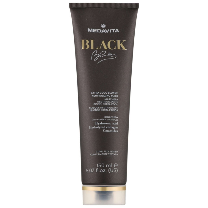 Ультрахолодная Нейтрализующая Маска для Волос MEDAVITA Black Blondie Extra Cool Blonde Neutralizing Mask
