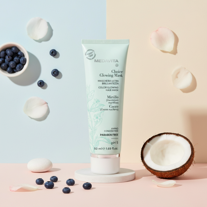 Питательная Маска для Зеркального Сияния Волос MEDAVITA Choice Glowing Mask