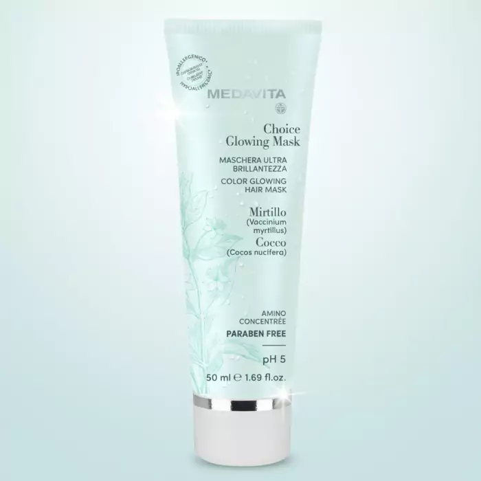 Питательная Маска для Зеркального Сияния Волос MEDAVITA Choice Glowing Mask