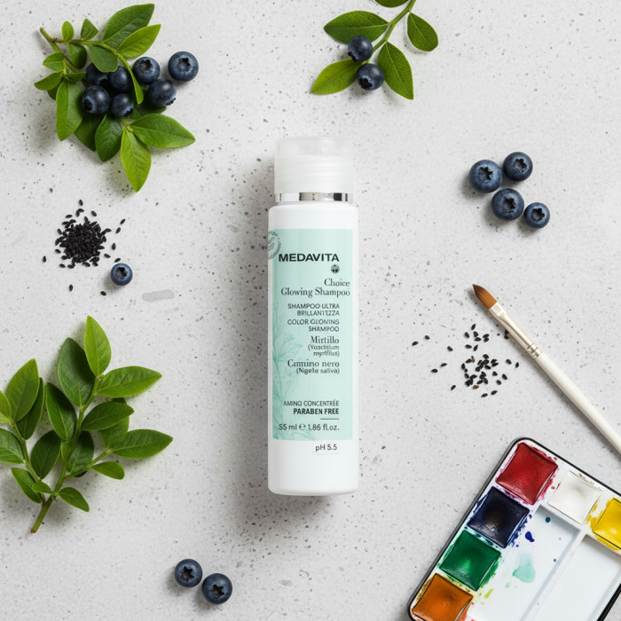 Питательный Шампунь для Зеркального Сияния Волос MEDAVITA Choice Glowing Shampoo