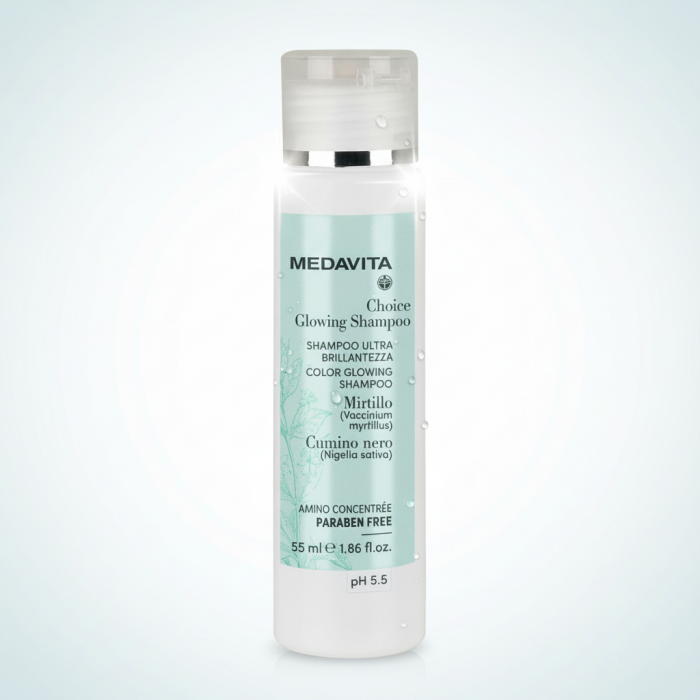 Питательный Шампунь для Зеркального Сияния Волос MEDAVITA Choice Glowing Shampoo