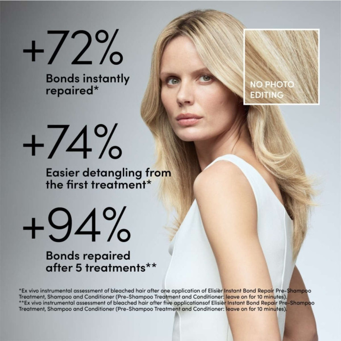 Пре-Шампунь для Моментального Биомолекулярного Восстановления Волос MEDAVITA Elisier Instant Bond Repair Pre-Shampoo Treatment