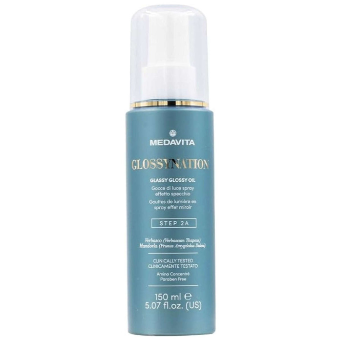 Глянцевое Масло с Эффектом Зеркального Блеска Волос MEDAVITA Glossynation Glassy Glossy Oil STEP 2A