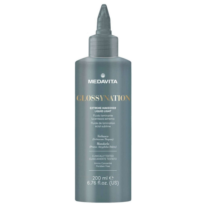 Ламинирующий Кондиционер с Эффектом Интенсивного Блеска MEDAVITA Glossynation Extreme Makeover Liquid Light