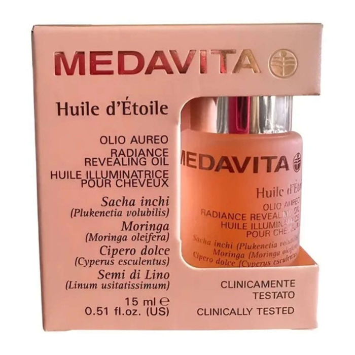 Золотое Масло для Сияния и Шелковистости Волос MEDAVITA Huile d'Etoile Radiance Revealing Oil