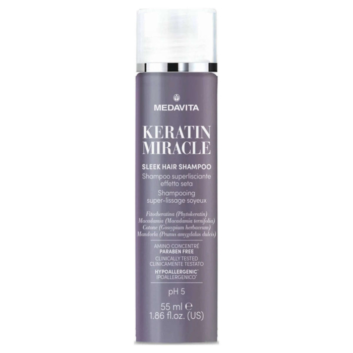 Ультраразглаживающий Шампунь с Эффектом Шелка MEDAVITA Keratin Miracle Sleek Hair Shampoo