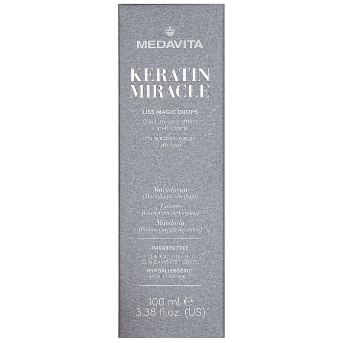 Ультраразглаживающие Капли-Бустер для Гладкости Волос MEDAVITA Keratin Miracle Liss Magic Drops