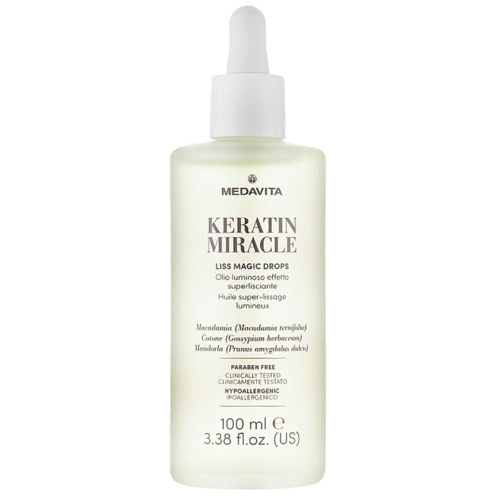 Ультраразглаживающие Капли-Бустер для Гладкости Волос MEDAVITA Keratin Miracle Liss Magic Drops