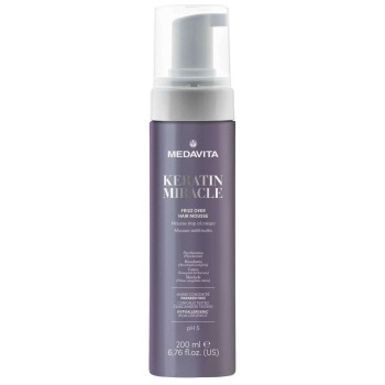 Несмываемый Мусс Против Пушистости Волос MEDAVITA Keratin Miracle Frizz Over Hair Mousse