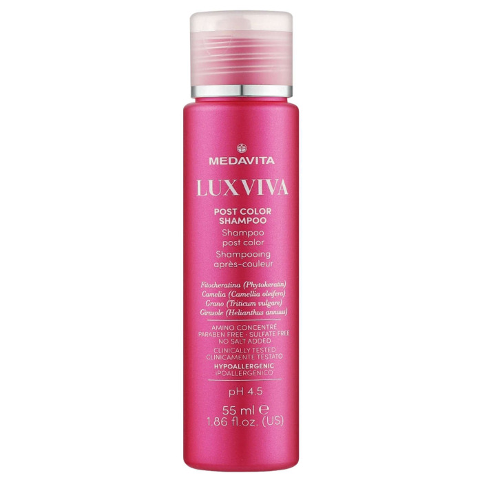 Безсульфатный Шампунь для Окрашенных Волос MEDAVITA Luxviva Post Color Shampoo