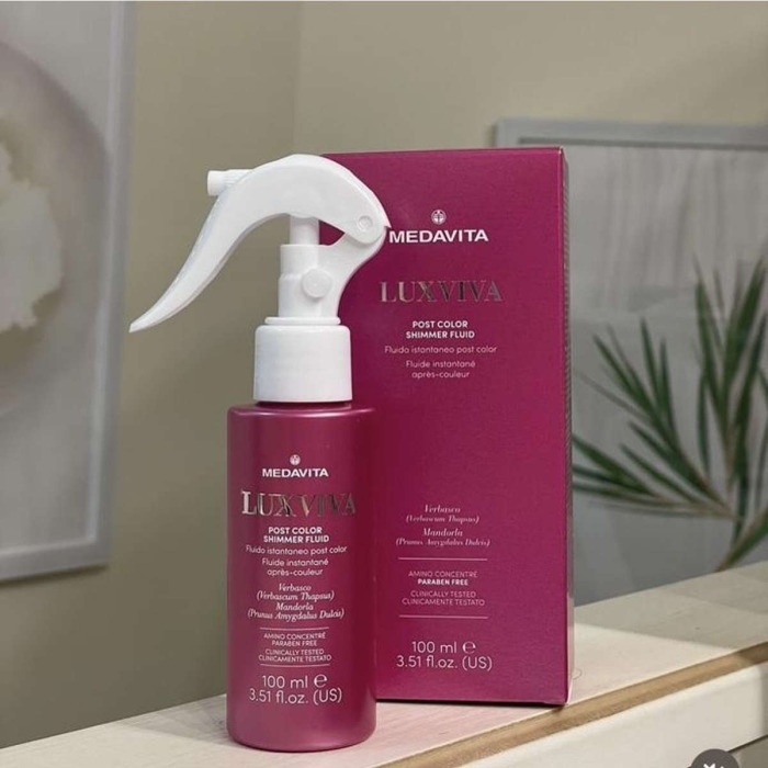 Флюид-Шиммер для Блеска Окрашенных Волос MEDAVITA Luxviva Post Color Shimmer Fluid