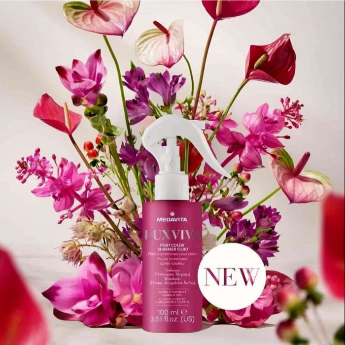 Флюид-Шиммер для Блеска Окрашенных Волос MEDAVITA Luxviva Post Color Shimmer Fluid