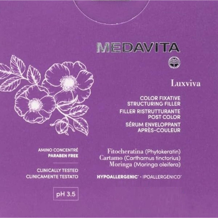 Филлер для Фиксации Цвета Окрашенных Волос MEDAVITA Luxviva Color Fixative Structuring Filler