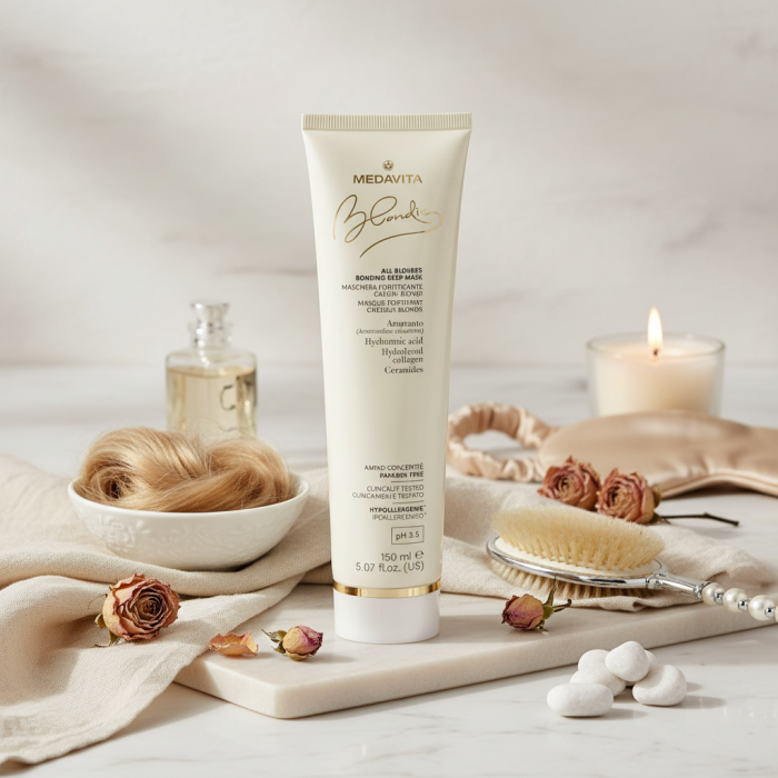 Глубоко Укрепляющая Маска для Всех Оттенков Белокурых Волос MEDAVITA Blondie All Blondes Bonding Deep Mask