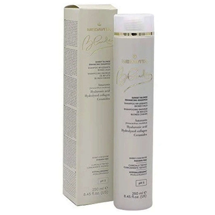 Укрепляющий Шампунь для Усиления Теплых Оттенков Блонда MEDAVITA Blondie Sunset Blonde Enhancing Shampoo