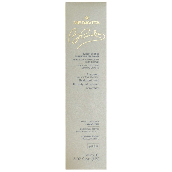 Питательная Маска для Защиты и Усиления Теплых Оттенков Блонда MEDAVITA Blondie Sunset Blonde Enhancing Deep Mask