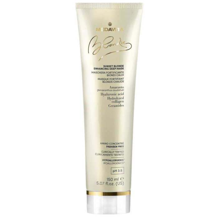 Питательная Маска для Защиты и Усиления Теплых Оттенков Блонда MEDAVITA Blondie Sunset Blonde Enhancing Deep Mask