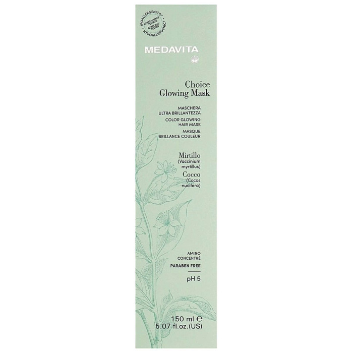 Питательная Маска для Зеркального Сияния Волос MEDAVITA Choice Glowing Mask