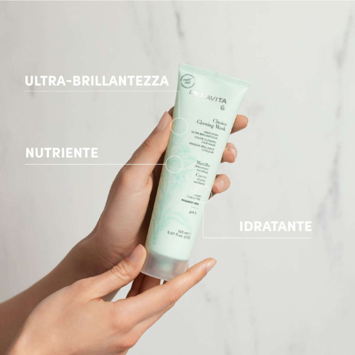Питательная Маска для Зеркального Сияния Волос MEDAVITA Choice Glowing Mask