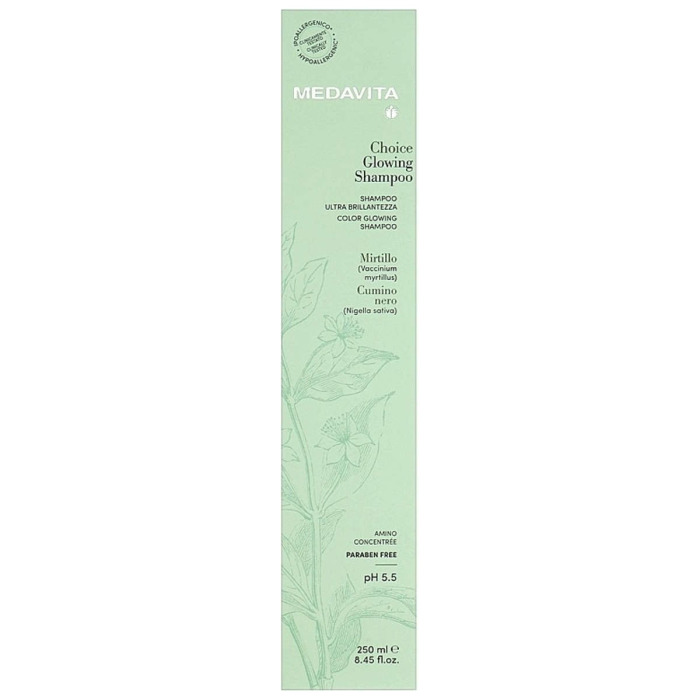 Питательный Шампунь для Зеркального Сияния Волос MEDAVITA Choice Glowing Shampoo