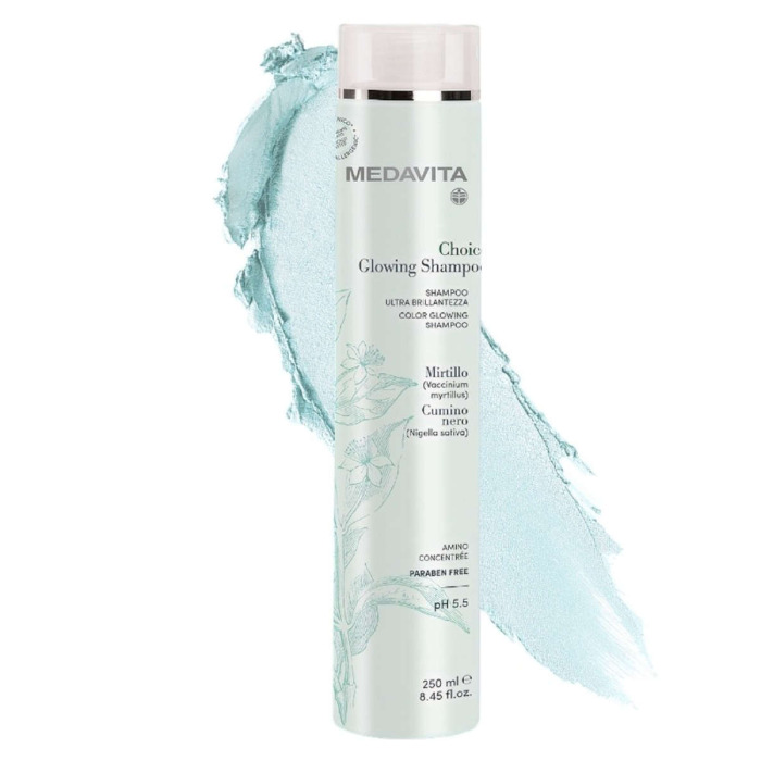 Питательный Шампунь для Зеркального Сияния Волос MEDAVITA Choice Glowing Shampoo
