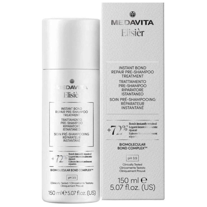 Пре-Шампунь для Моментального Биомолекулярного Восстановления Волос MEDAVITA Elisier Instant Bond Repair Pre-Shampoo Treatment