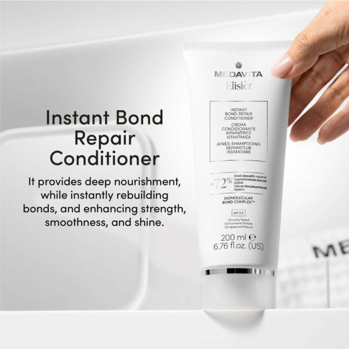 Кондиционер для Моментального Биомолекулярного Восстановления Волос MEDAVITA Elisier Instant Bond Repair Conditioner