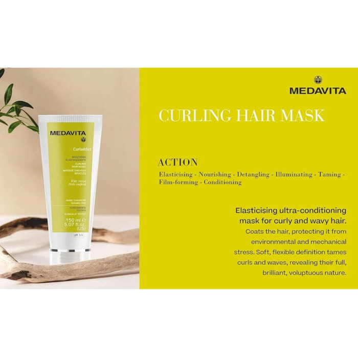 Маска для Эластичности Кучерявых Волос MEDAVITA Curladdict Curling Hair Mask