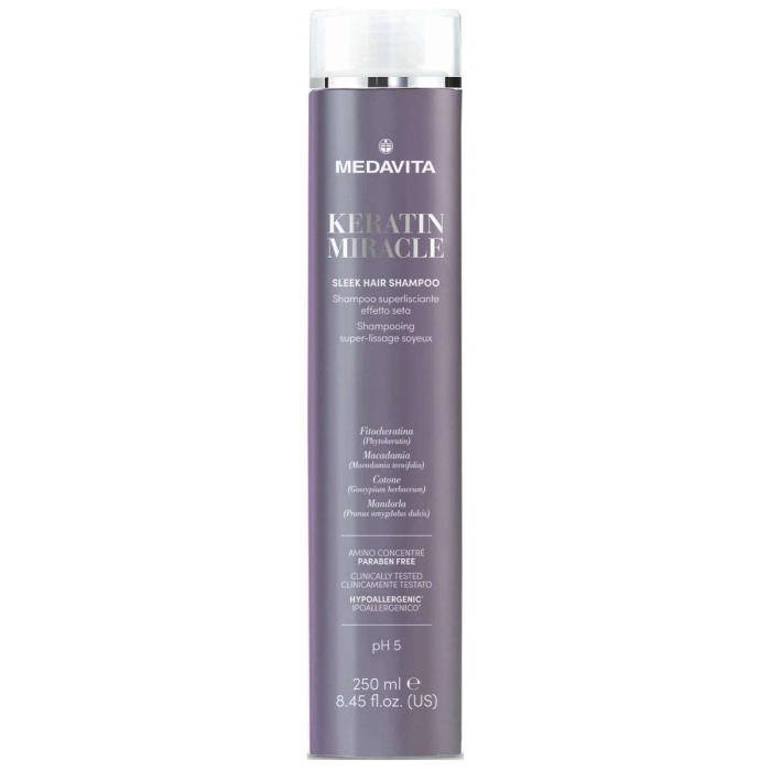 Ультраразглаживающий Шампунь с Эффектом Шелка MEDAVITA Keratin Miracle Sleek Hair Shampoo
