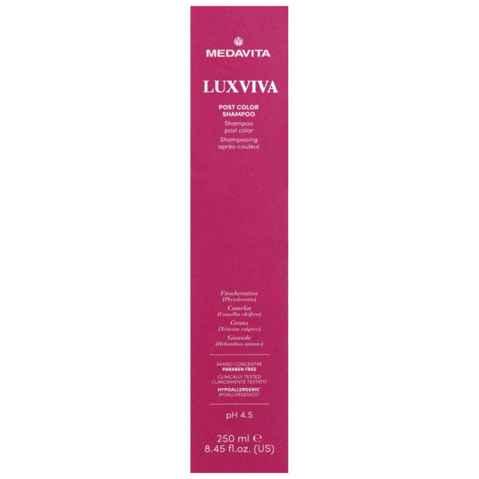 Безсульфатный Шампунь для Окрашенных Волос MEDAVITA Luxviva Post Color Shampoo