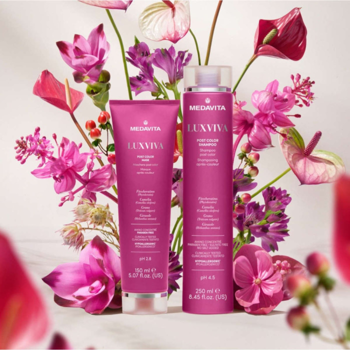 Безсульфатный Шампунь для Окрашенных Волос MEDAVITA Luxviva Post Color Shampoo